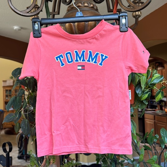 Pink Tommy Hilfiger Short Sleeve T-Shirt Kids Toddlers Size 3T - Picture 1 of 7